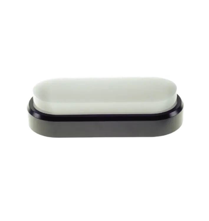 SOVSENLEDBLWHCW - Bulkhead LED Microwave Sensor Bl/Wh Cool White 1400LM Oval
