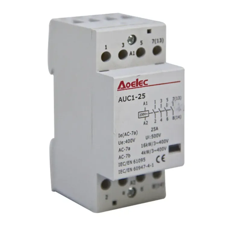142523040 - Modular 4P 25A 4 N/O 230V Aolec Contactor