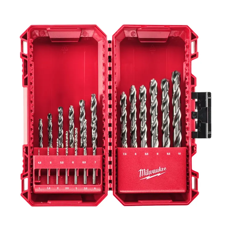 Milwaukee 19-piece HSS-G Thunderweb metal drill bit set