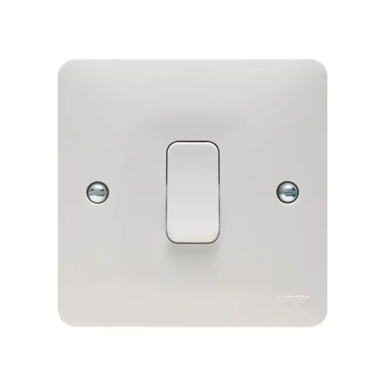Hager Intermediate Switch White