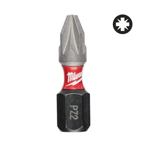 Milwaukee Shockwave PZ2 25mm bits 2-pack
