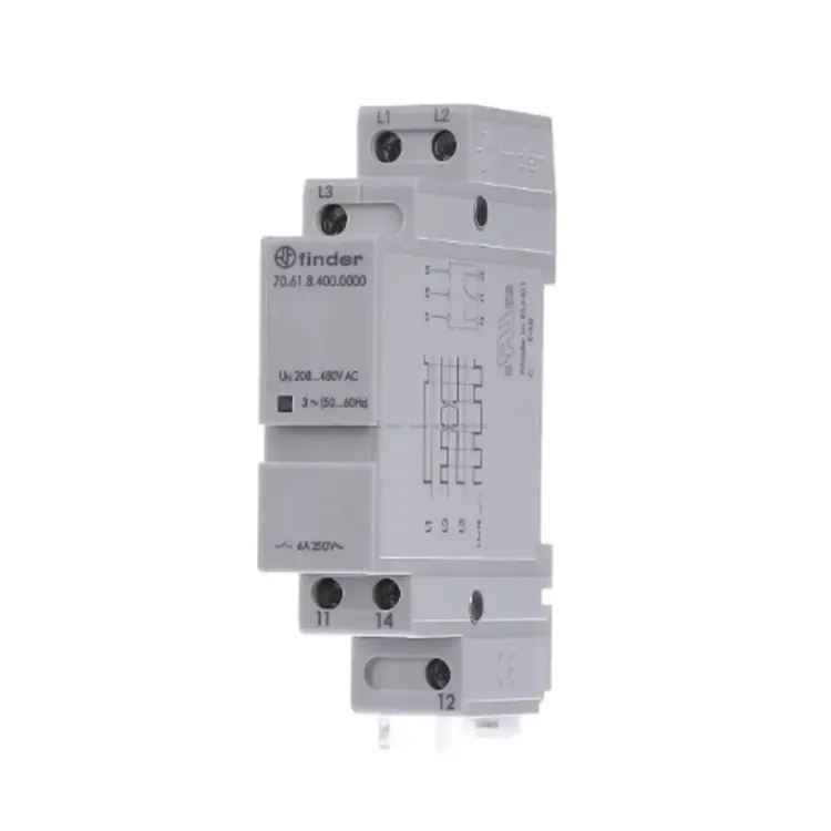 70618400000 - Finder Phase Failure Relay 208-480V AC 6A Din Rail Mount
