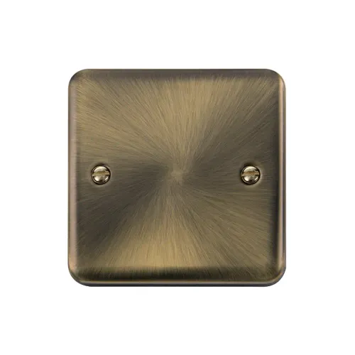 Click DPAB060 antique brass blank plate front view