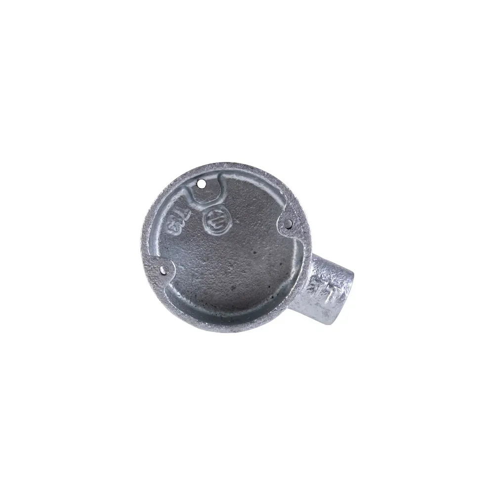 Galvanised conduit terminal box for electrical installations T20 T25