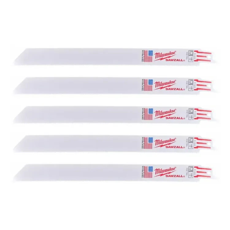 48005188 - Milwaukee Sawzall Metal Sabre Blade 230mm 18 TPI 5 Pack 48005188