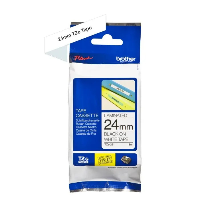 Genuine Brother Labelling Tape TZe-251 for clear labels