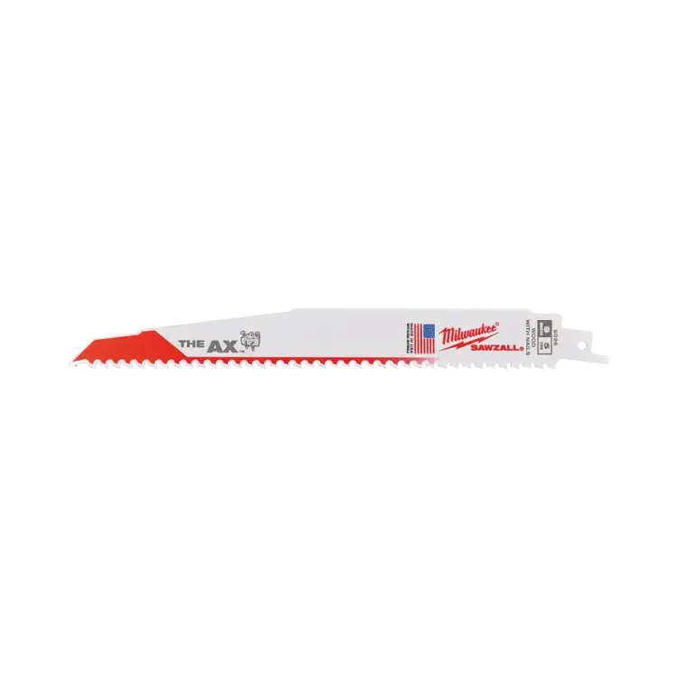 Milwaukee SAWZALL AX 230mm 5 TPI reciprocating saw blade pack
