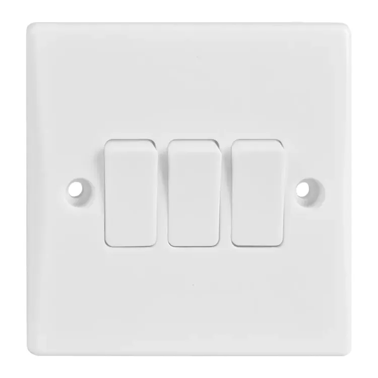 GU1032 - Schneider GET Ultimate 3 Gang 2 Way 10A Switch GU1032