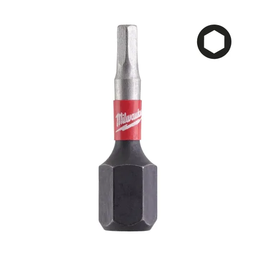 Milwaukee Shockwave hex bit 2.5 mm x 25 mm 2-pack