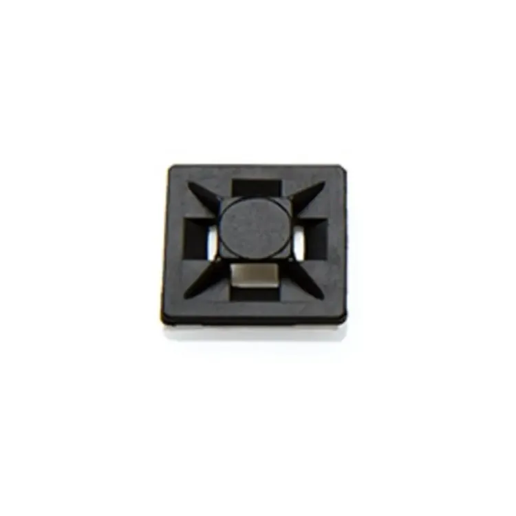 HFC14B - 20mm x 20mm Cable Tie Self Adhesive Sticky Base Black HFC14B