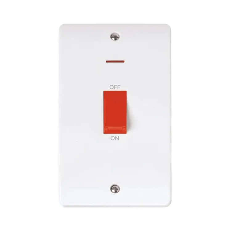 CMA2203, 45A, 2-Gang Double Pole Switch with LED Indicator