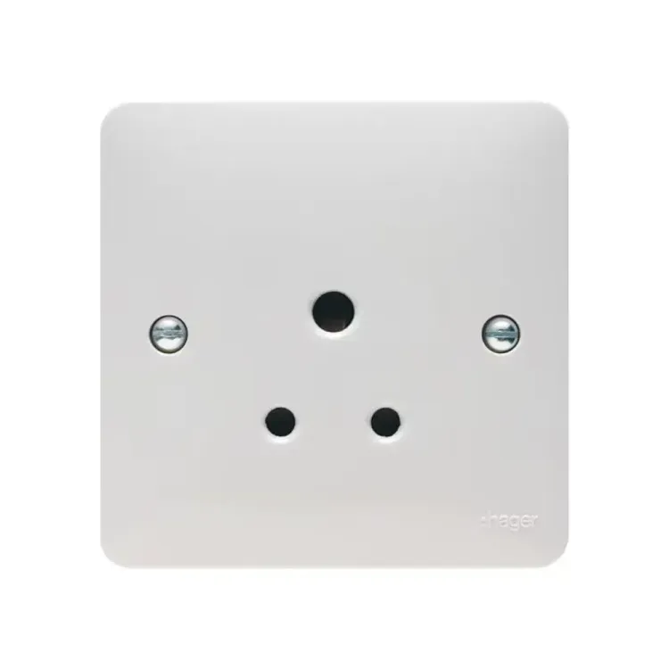 Hager 5A White Socket for Homes