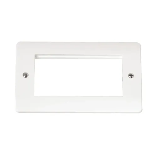 Click Mode CMA312 2 gang unfurnished plate 4 apertures white
