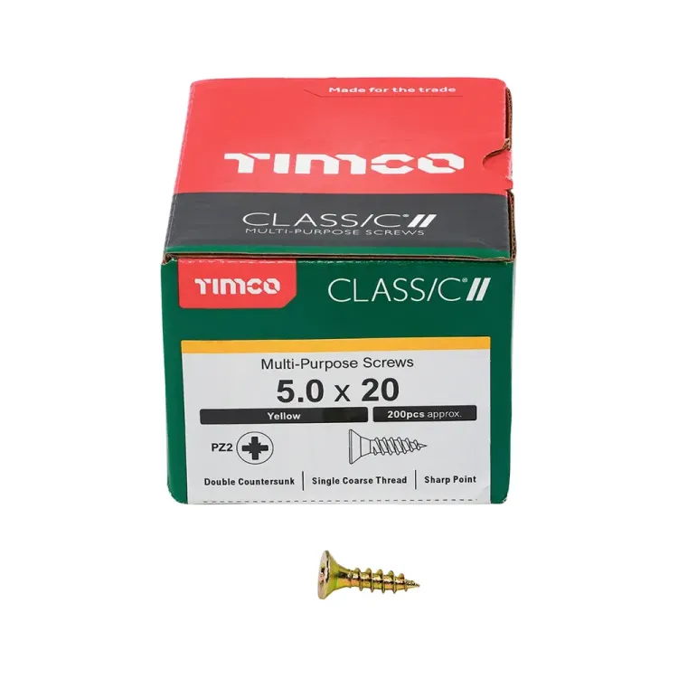 5 x 20 mm Woodscrew