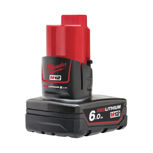 Milwaukee M12 RedLithium 6.0 Ah battery pack