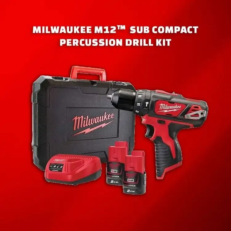 Milwaukee M12 Subcompact percussion drill kit