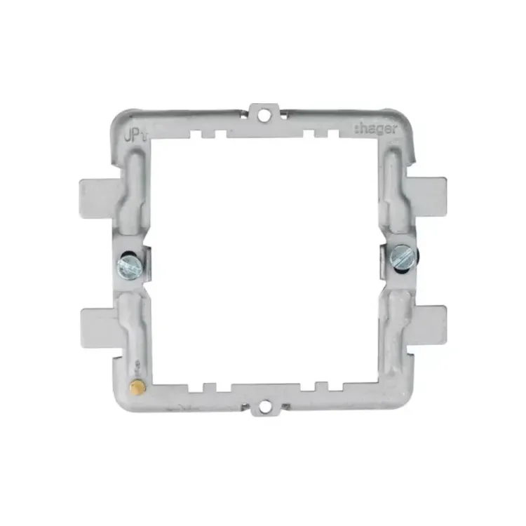 Hager 1 Gang 2 Mod Grid Frame White