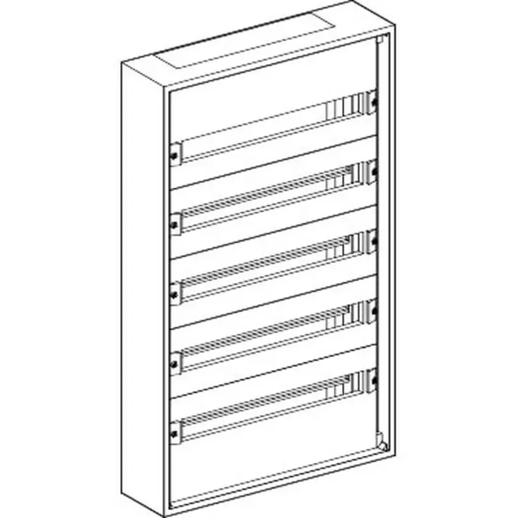 LVS08005KIT - Schneider Prisma Pack Wall Mount Enclosure 5 Rows 120 Modules