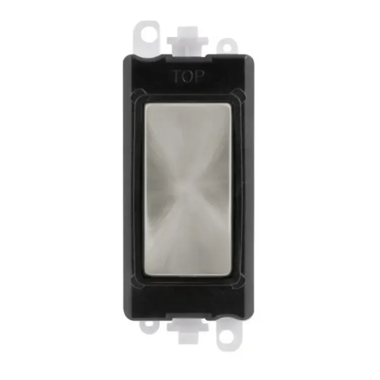 GM2008BKSC - Click GridPro Blank Module, Satin Chrome