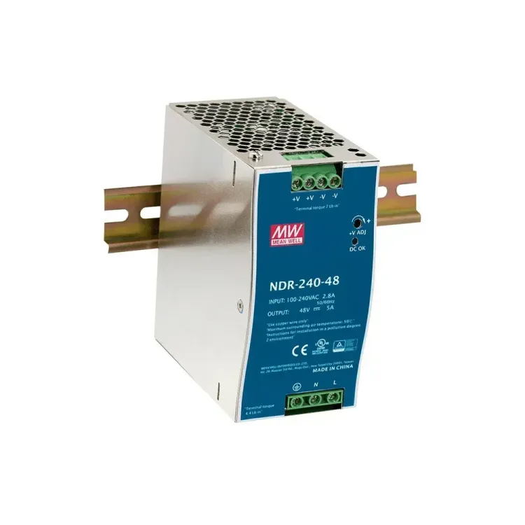 Mean Well NDR-240-24 DIN rail 24V power supply with 10A output