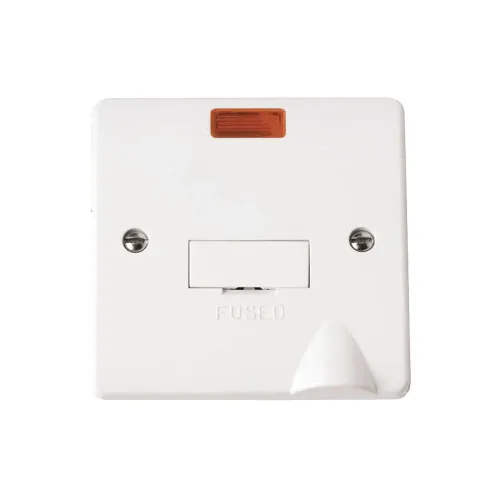 Click Mode 13A unswitched fused connection unit with orange neon