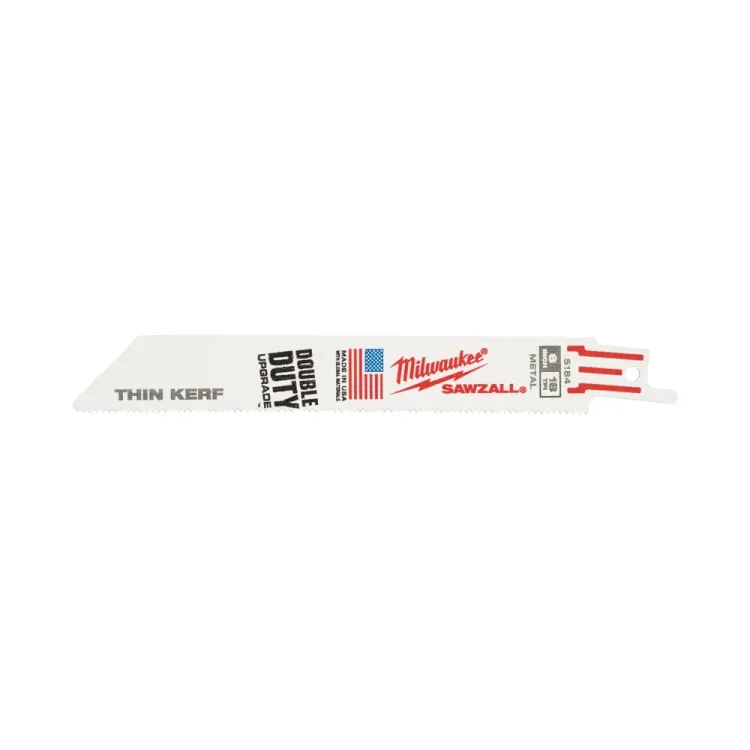 Milwaukee SAWZALL metal cutting blades 150mm 18 TPI bi-metal