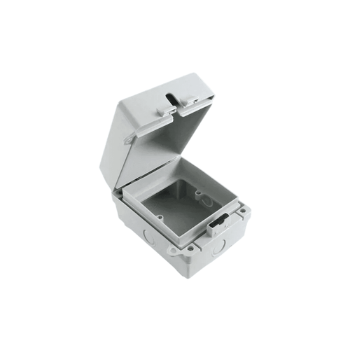 SSBE IP65 waterproof grey 1 gang accessory box for external use
