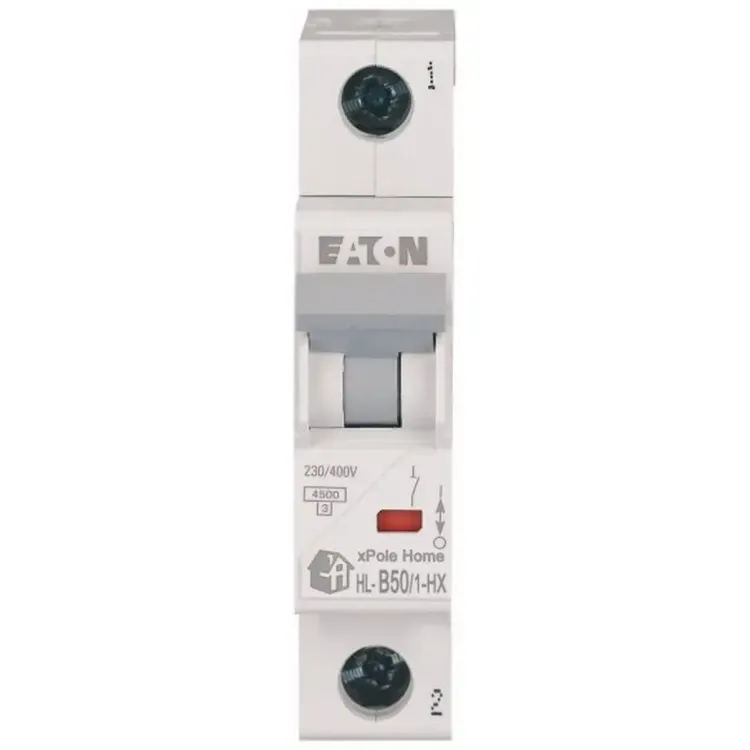 194826 - Eaton MCB 1P 50A B Curve 6KA Xpolehome