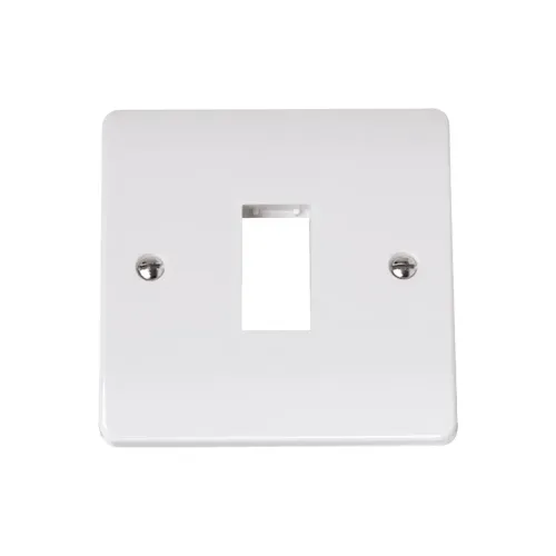 Click Mode CMA401 1-gang unfurnished plate polar white MiniGrid system