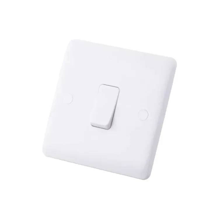Iona 1 Gang 1 Way flush switch, slimline design, 10A rating, interchangeable modules.