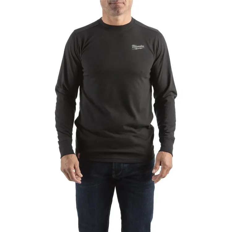 Milwaukee Hybrid long sleeve t-shirt black M jobsite apparel
