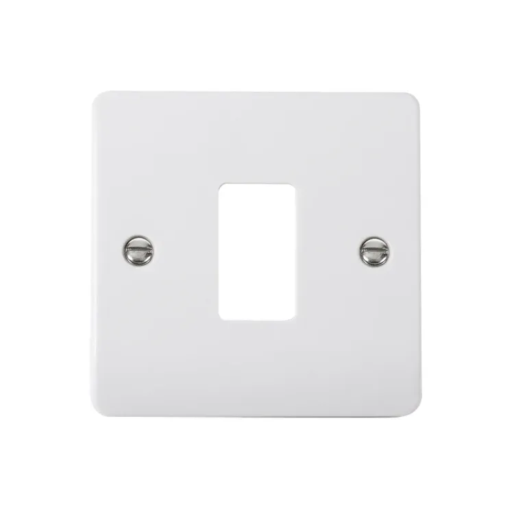 Click CMA20401 1 Gang GridPro frontplate polar white finish