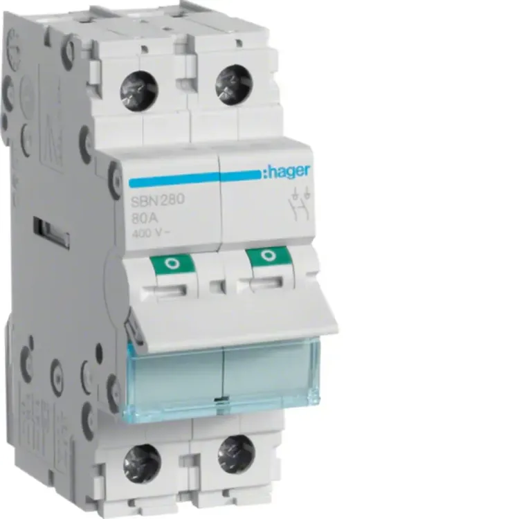SBR280 - Hager Isolator 2 Pole 80A