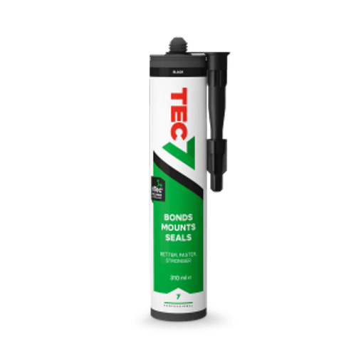 Tec7 black adhesive and sealant cartridge 310ml ideal for construction