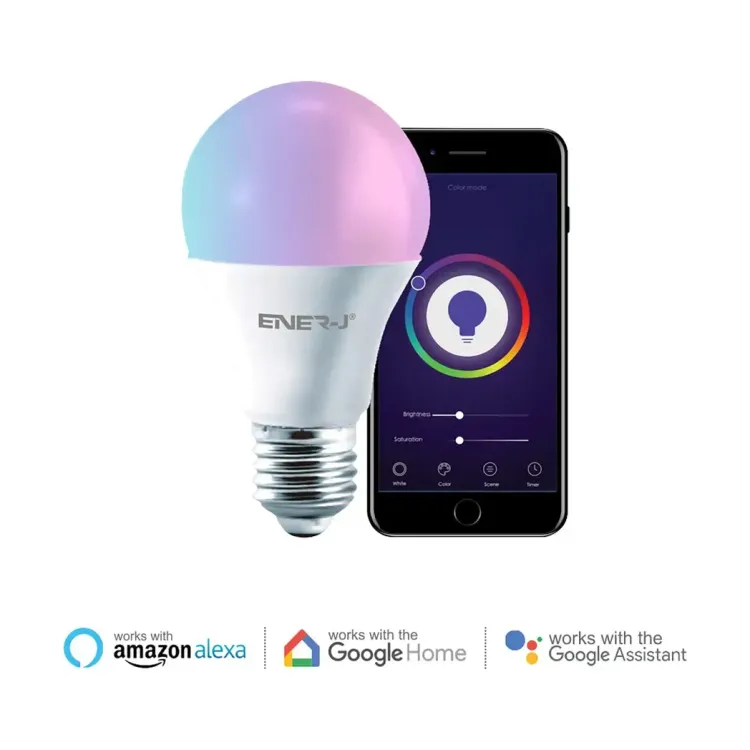 SHA5308 - Ener-J Smart 8.5W LED RGB CCT Changing & Dimmable Lamp SHA5308