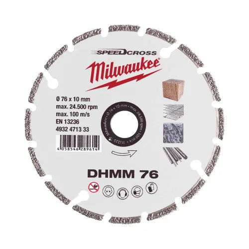Milwaukee Speedcross DHMM diamond blade 76mm