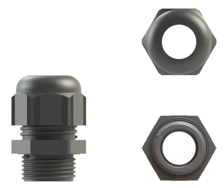 DCGM25GRY - M25 Grey Cable Gland & Nut DCGM