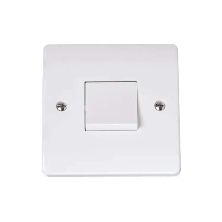 Click Curva 3 pole isolator switch white CCA021 front view