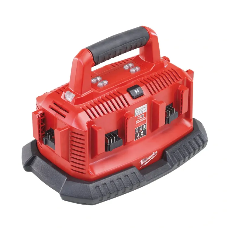Milwaukee M14 M18 multibay charger 6-bay sequential