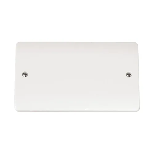 Click Mode CMA061 polar white blank plate 2 gang