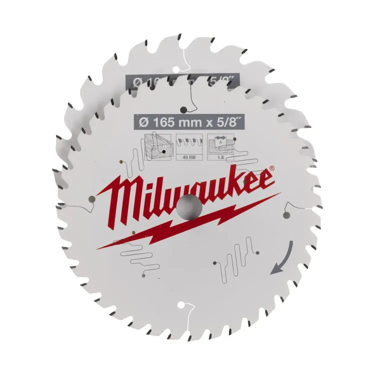 Milwaukee CSB twin pack circular saw blades 165mm 24T 40T