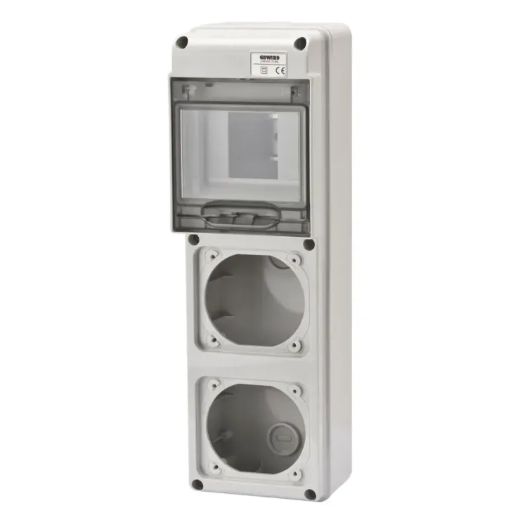 GW68018N - Gewiss Enclosure Combi Unit 4 Module IP55 2 x 16A GW68018N