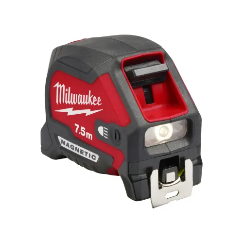 Milwaukee LED magnetic tape measure 7.5m 30mm blade