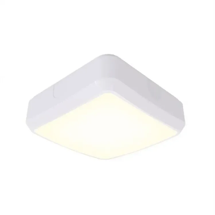 AALED2WVCCT - 14w LED 1300lm 3000/4000k IP65 260mm Emergency CCT Square Bulkhead