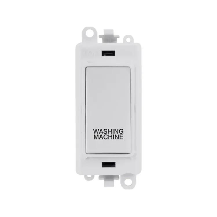 Click GridPro 20A Double Pole Switch Module, 2-Way, Washing Machine, Polar White