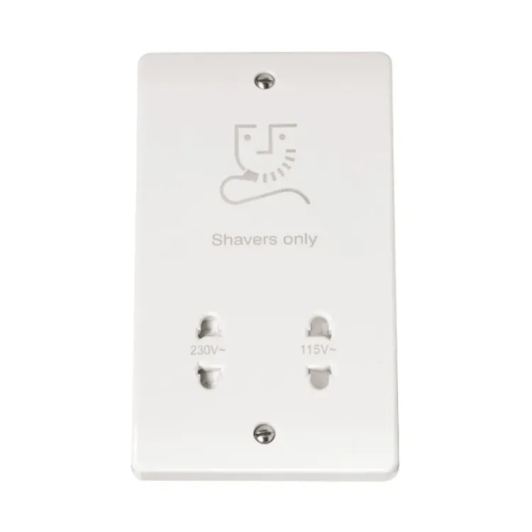Click Mode CMA100 dual voltage shaver socket 115V/230V polar white