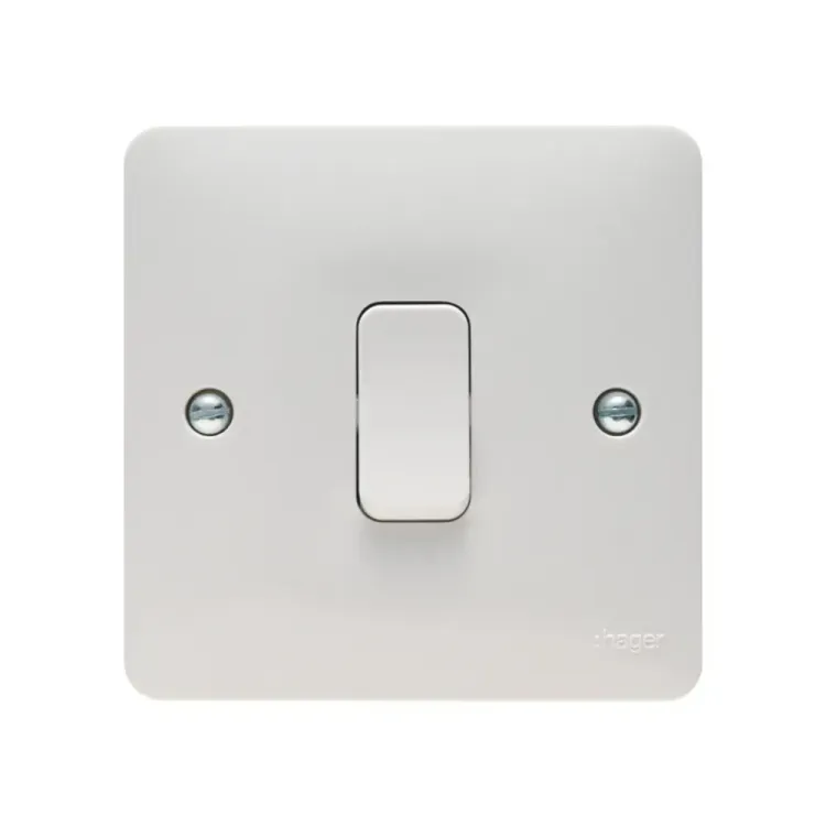 Hager 20A DP Switch in white