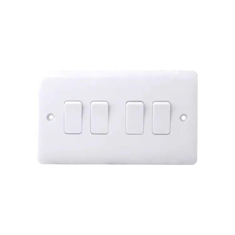Iona 4 Gang 2 Way 10A Flush Switch