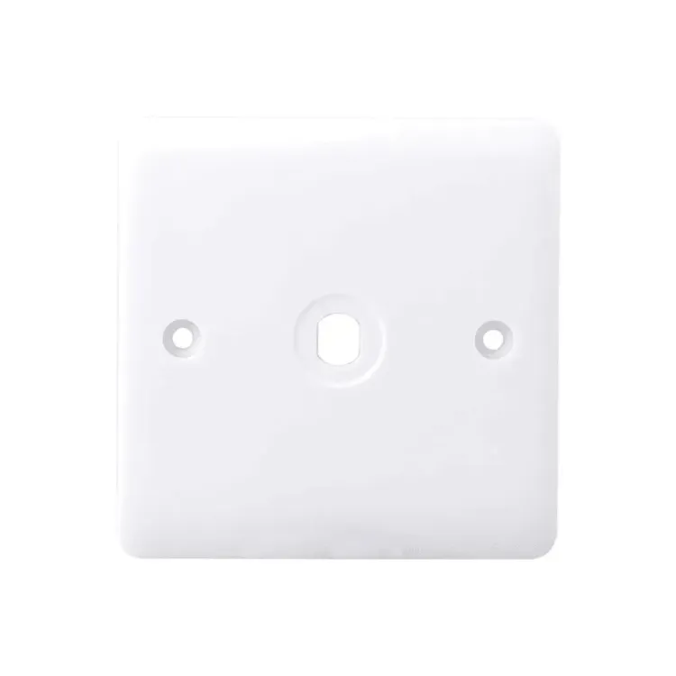 Iona 1 Gang White Dimmer Plate + Knob