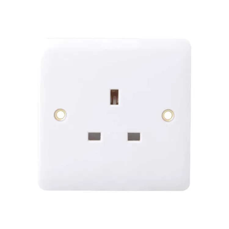 Iona 13 Amp 1 Gang Slimline Unswitched Socket